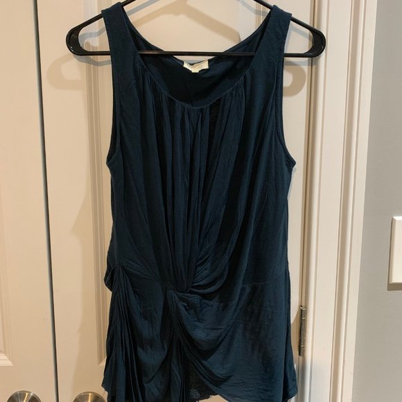 Grecian Style Dark Green Draped Top from Anthropologie - Picture 2 of 3